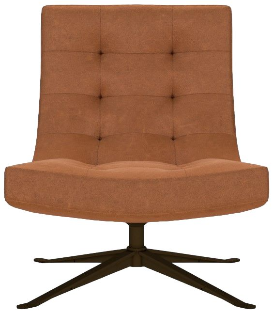 American Leather Customizable Petra Leather Swivel Chair - Thumbnail 4