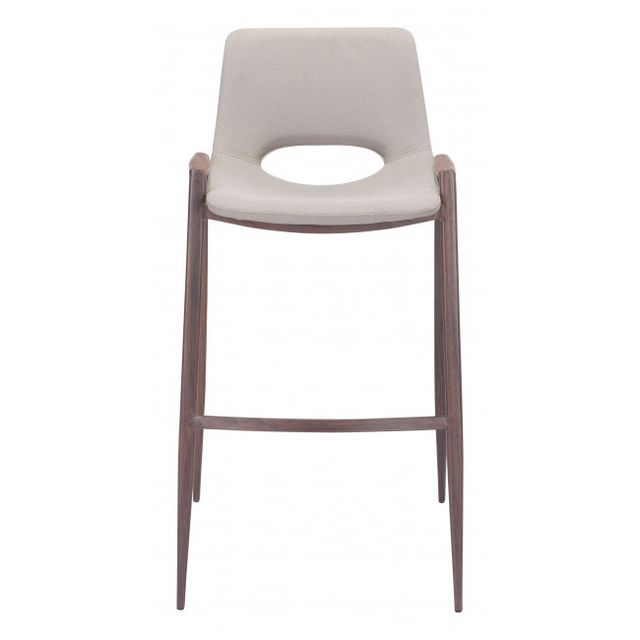 Zuo® Modern Desi White Bar Chair-2