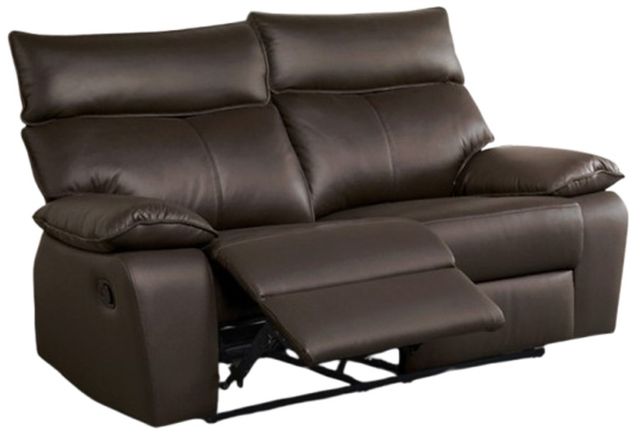 Furniture of America® Onoria Brown Manual Reclining Loveseat-0
