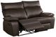 Furniture of America® Onoria Brown Manual Reclining Loveseat-0