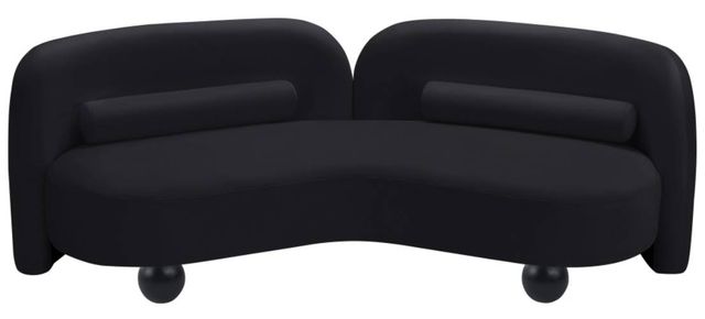 Meridian Furniture Daphne Black Velvet Sofa-1