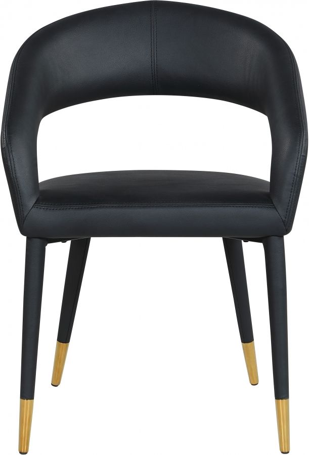 Meridian Furniture Destiny Black Faux Leather Dining Chair-1