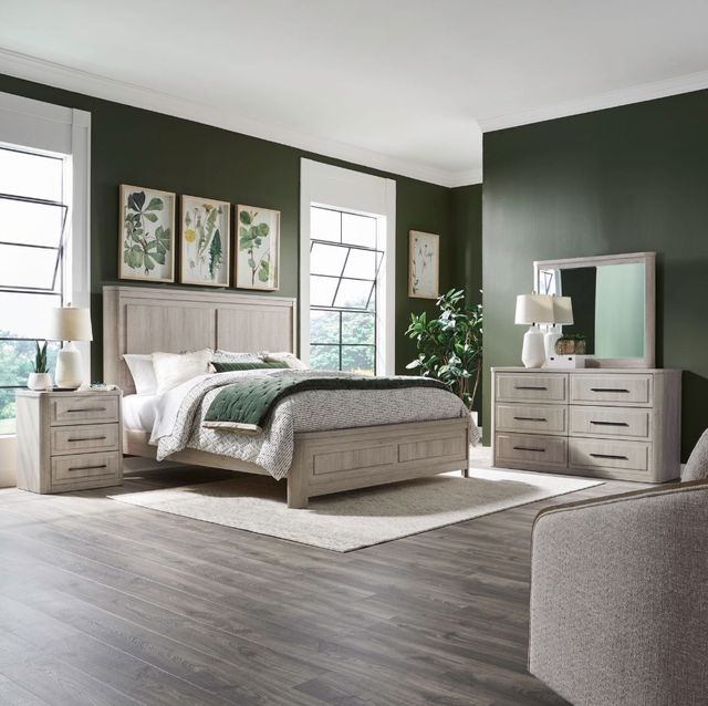 Liberty Furniture Modern Play 4-Piece Natural White Queen Bedroom Set-1