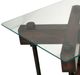 Michael Amini® Killington Glass Top End Table with Black/Brown Base-1