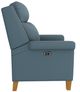 Best® Home Furnishings Customizable Prima Leather Power High Leg Recliner with Tilt Headrest and Honey Birch Legs-5