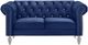 New Classic® Home Furnishings Emma Royal Blue Crystal Loveseat-2