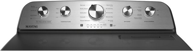 Maytag® 7 Cu. Ft. Volcano Black Electric Dryer with Extra Power and Pet Pro Option-1
