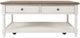 Jofran Inc. Grafton Farms Brown Coffee Table with Antique White Base-1