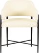 TOV Furniture Sezanne Black/Cream Jacquard Dining Chair-3