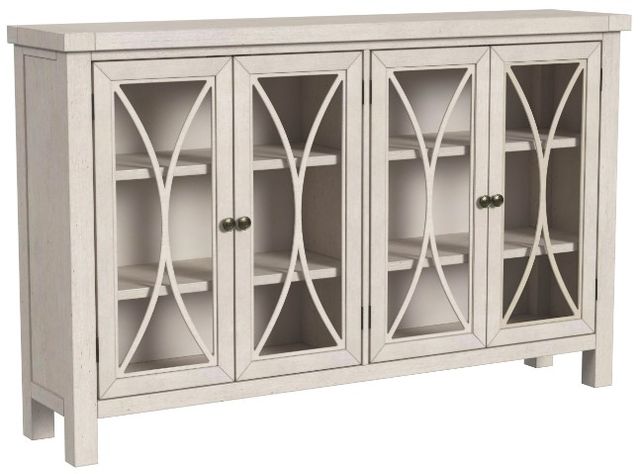 HH2 Home Bayside Antique White 4-Door Cabinet-0