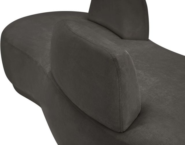 Meridian Furniture Argyle Gray Chenille Fabric Chaise-3
