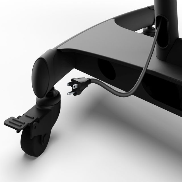 Kanto Single Tray Black Mobile TV Mount-2
