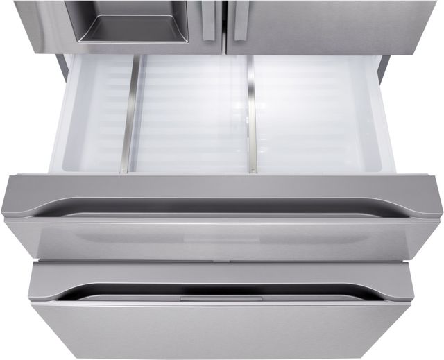 LG 36” 28.6 Cu. Ft. PrintProof™ Stainless Steel French Door Refrigerator with Mini Craft Ice™-4