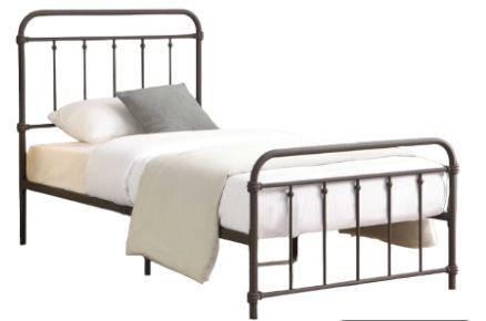 Milton Greens Stars Copper Twin Metal Farmhouse Classic Platform Bed-0