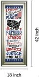 Classy Living Susan Ball Pledge Of Allegiance 42" Wall Art-2