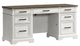 Intercon Drake French Oak/Rustic White 66" Executive Desk-0