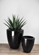 Le Present Lux Bell Black Matte 19" Planter-3