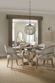 Hooker® Furniture Boheme Garnier Antique Milk Paint/Antwerp Linen Barrel Back Dining Chair-1
