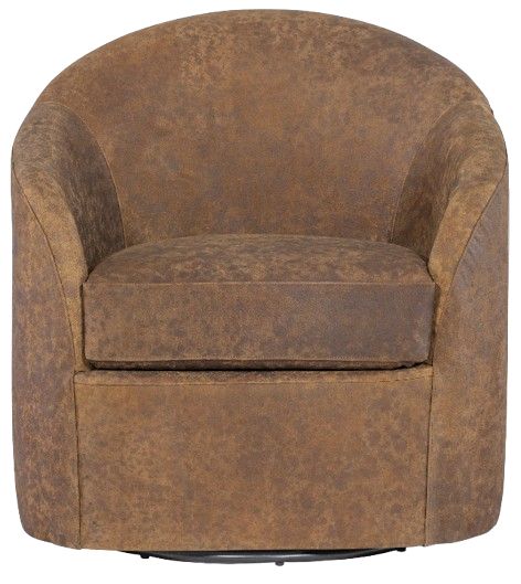 Hooker® Furniture CC Remi Aniline Embossed Suede Swivel Chair-1