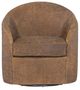 Hooker® Furniture CC Remi Aniline Embossed Suede Swivel Chair-1