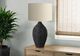Monarch Specialties Inc. Black Rattan Table Lamp with Beige Shade-2