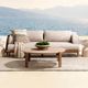 Classic Home Oliver Butterscotch Wooden Outdoor Coffee Table-1