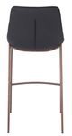 Zuo® Modern Magnus Black/Walnut Barstool-2