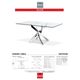 Korson Furniture Ellis Glass Top Dining Table with Chrome Legs-1