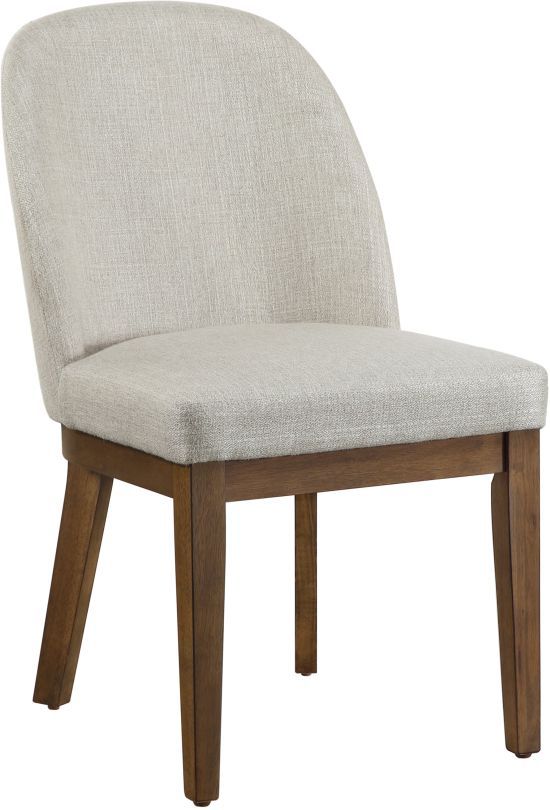 New Classic® Home Furnishings Phoenix 4-Piece Chestnut/Light Gray Dining Chair Set-2