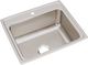 Elkay Lustertone® Lustrous Satin 25" 1-Hole Single Bowl Drop-in Sink-0