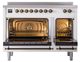 Ilve® Nostalgie II Noblesse 48'' Custom RAL Color Pro Style Induction Range with Burnished Trim-1
