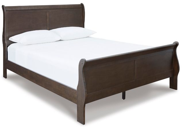 Signature Design by Ashley® Leewarden 6-Piece Dark Brown King Sleigh Bed Set-1