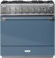 AGA™ Elise 36" Stainless Steel Pro Style Dual Fuel Range with Stone Blue Door-0