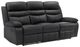Homelegance® Hancock Black Leather Double Manual Reclining Sofa-0