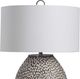 Uttermost® Cyprien Rustic Gray/Crackled Gloss White Table Lamp-4