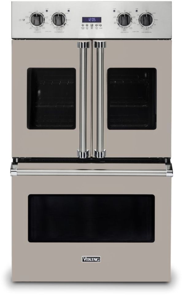 Viking® 7 Series 30" Pacific Grey Professional Built In Double Electric French Door Wall Oven-0