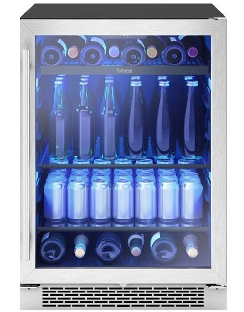 Zephyr Brisas 24" 5.8 Cu. Ft. Stainless Steel Frame Beverage Center-0