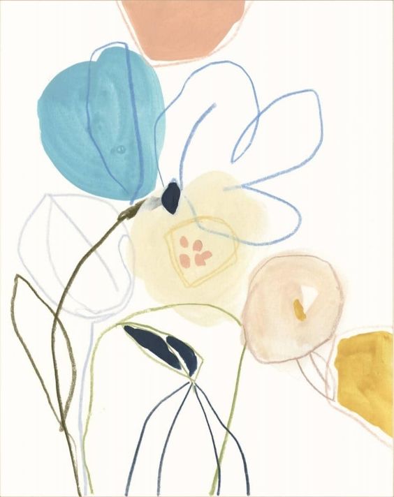 Classy Living June Erica Vess Contour Garden III Wall Art-1