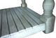 International Furniture Direct Stone Weathered Gray Cocktail Table with Ivory Antiqued Base-3