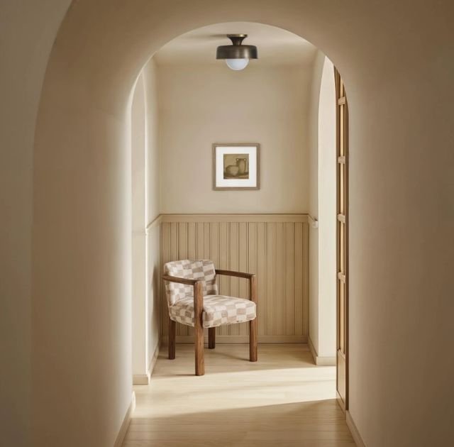 Renwil® Flare Aged Brass Flush Mount Light-1