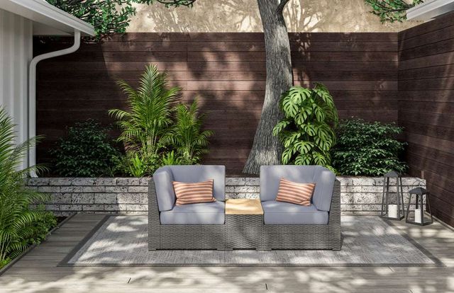 homestyles® Boca Raton 3-Piece Brown Outdoor Chair Pair and Storage Table-3
