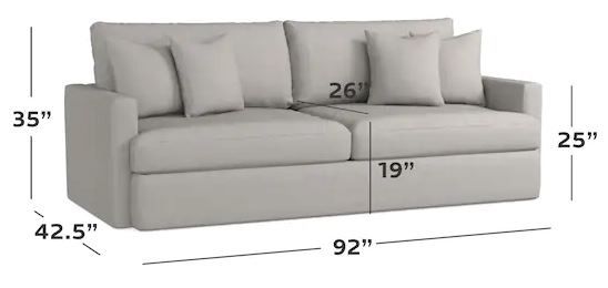 Bassett® Furniture Allure Smoke Sofa-1