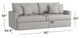 Bassett® Furniture Allure Smoke Sofa-1