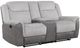 Homelegance® Harriette Gray Double Manual Reclining Loveseat with Center Console-0