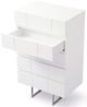 VIG Furniture Modrest Chrysler Stainless Steel/White Chest-2