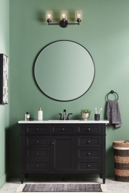 Peerless Parkwood® Matte Black 6" 2-Handle Centerset Lavatory Faucet-2