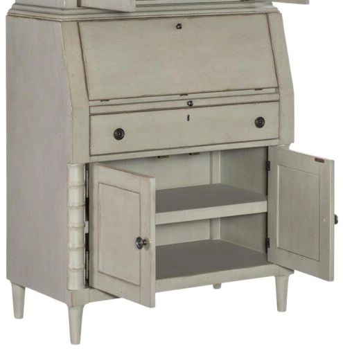 Legacy Classic Vintage Market Barnwood Oak/Northern Moss Secretary Cabinet Base-2