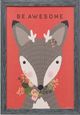 Stylecraft Awesome Deer Black/Gray/Red Wall Art-0