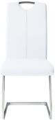 Mazin Furniture Glissand White Side Dining Chair-1