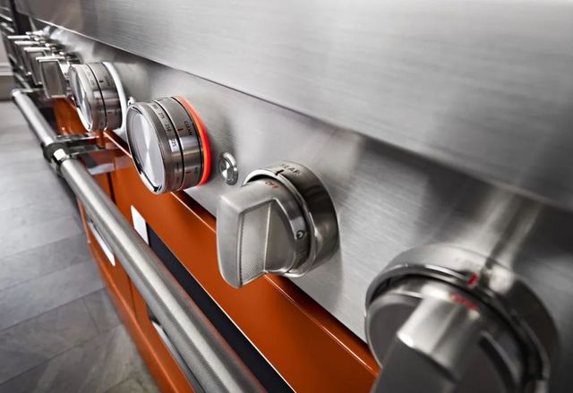 KitchenAid® 48" Scorched Orange Pro Style Dual Fuel Range with Griddle-1